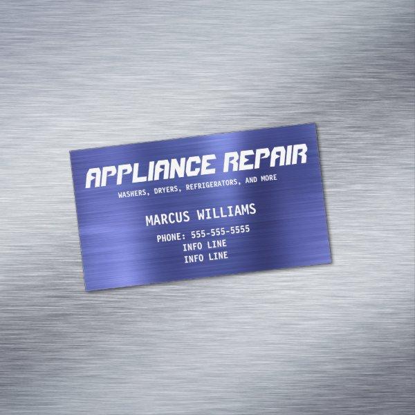 Simple Blue Appliance Repair  Magnet