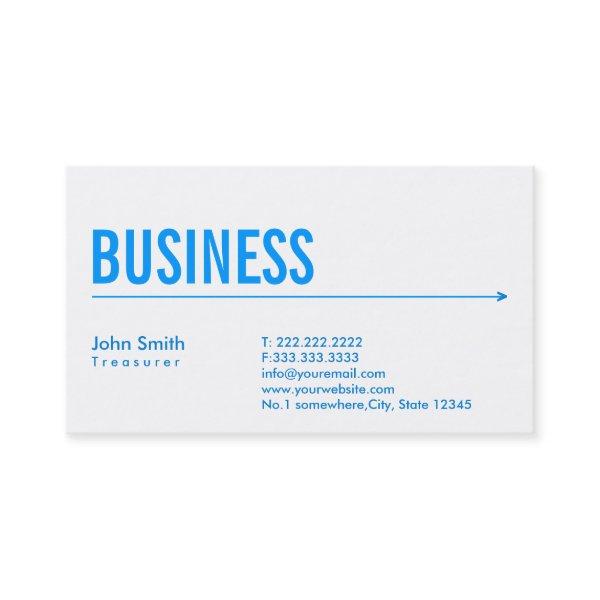 Simple Blue Arrow Treasurer