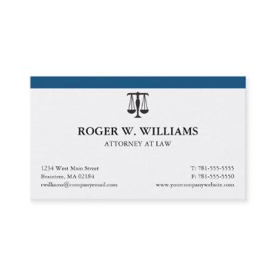 Simple Blue Law Attorney Justice Scale