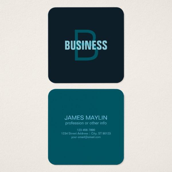 Simple Bold Customizable Monogrammed Name
