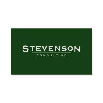 Simple Bold Font Vintage Style Forest Green