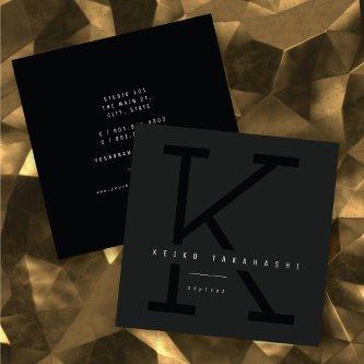 Simple Bold Monogram Modern Minimalist Stylist Square