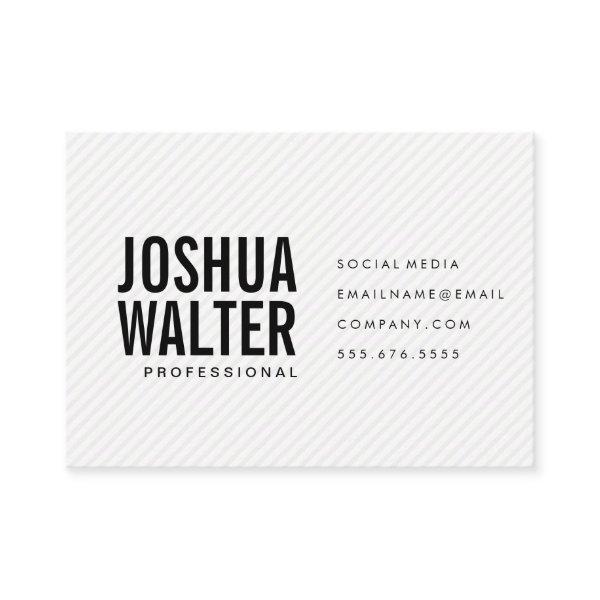 Simple Bold Text with Stripes