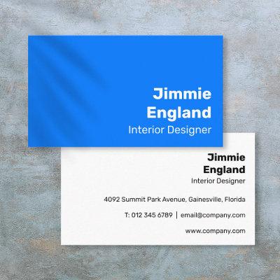 Simple Bright Blue Bold Modern Vibrant