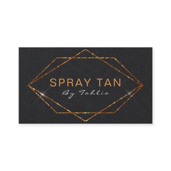 Simple Bronze Glitter Black Mobile Spray Tan