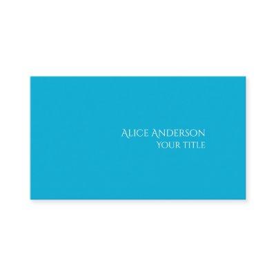 Simple Budget One Solid Color Modern Light Blue