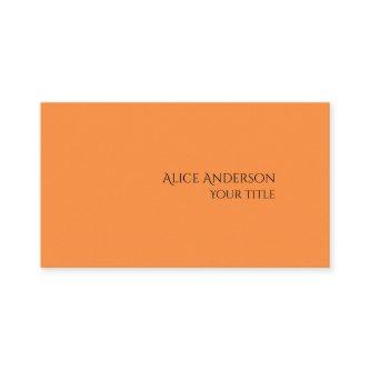 Simple Budget One Solid Color Modern Orange