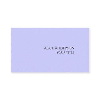 Simple Budget One Solid Color Modern Periwinkle
