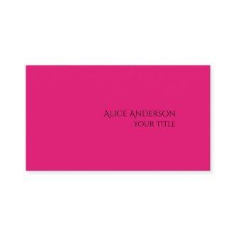 Simple Budget One Solid Color Modern Pink