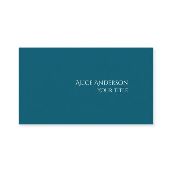Simple Budget Solid Color Modern Elegant Teal