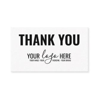 Simple Business Branding Company Logo Thank You Enclosure Card