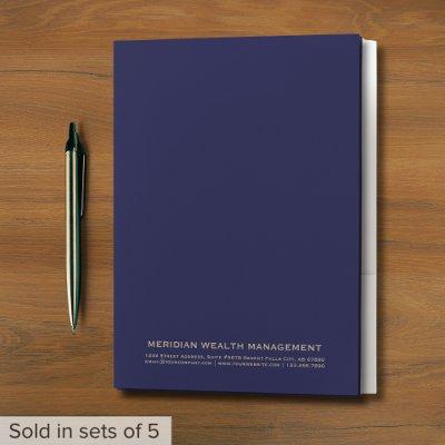 Simple Business Pocket Folder