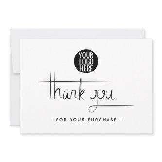 Simple Business Thank You Card - Add Logo