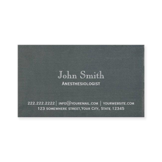 Simple Chalkboard Anesthesiologist
