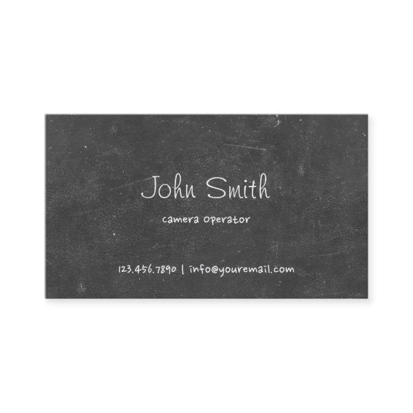 Simple Chalkboard Camera Operator