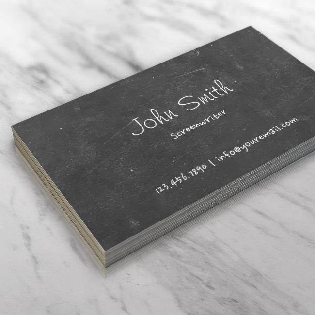 Simple Chalkboard Screenwriter