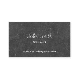 Simple Chalkboard Talent Agent