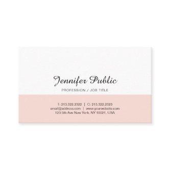 Simple Chic Design Blush Pink White Trendy Modern