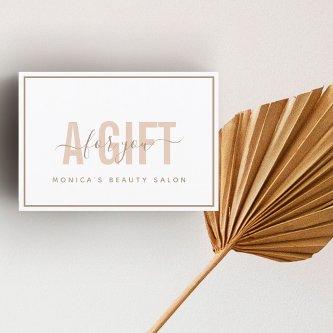 Simple Chic Modern Peach Typography & Calligraphy