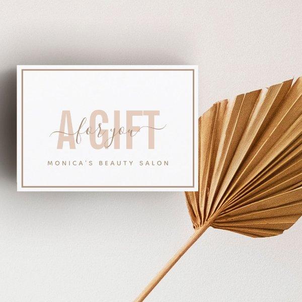 Simple Chic Modern Peach Typography & Calligraphy