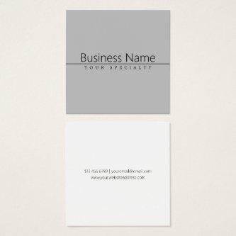 Simple Classy Black Text on Grey
