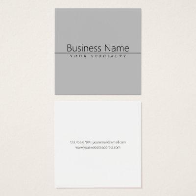 Simple Classy Black Text on Grey