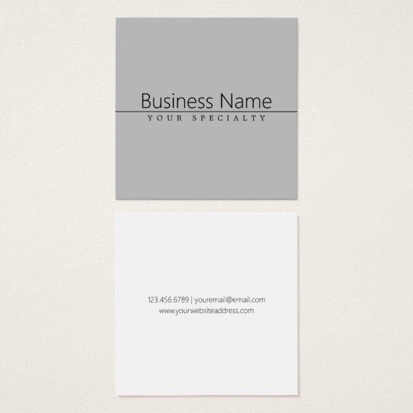 Simple Classy Black Text on Grey