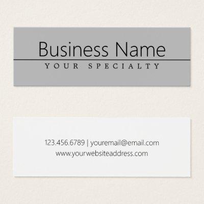 Simple Classy Black Text on Grey