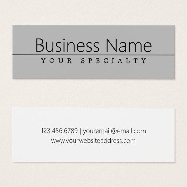 Simple Classy Black Text on Grey