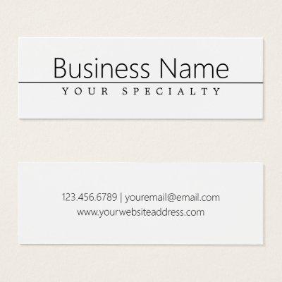 Simple Classy Black Text on White