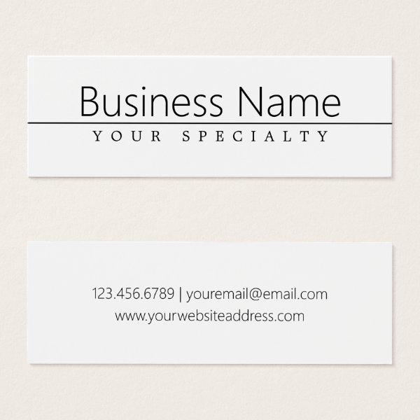 Simple Classy Black Text on White