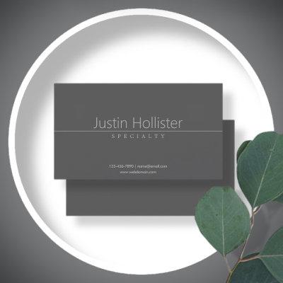 Simple Classy Light Grey on Dark Grey