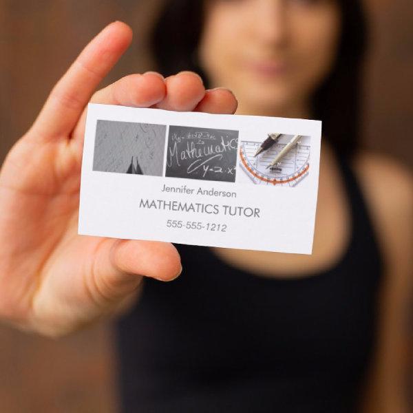 Simple Clean Mathematics Math Tutor Photo Collage