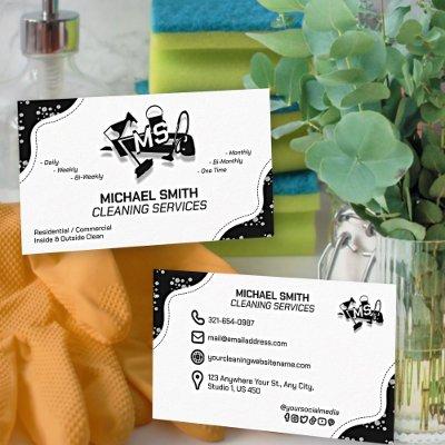 Simple Cleaning Services Professional Custom Logo