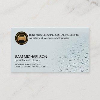 Simple Clear Water Drops Automotive Car Wash
