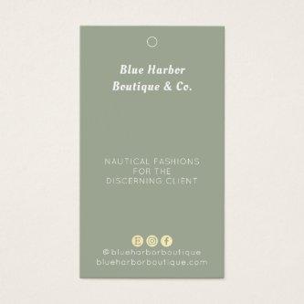 Simple Clothing Store Sage Green Retail Price tag