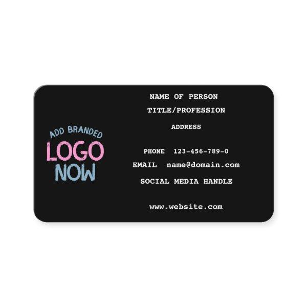 SIMPLE CONTEMPORARY CLEAN BLACK FASHIONABLE CLIENT CALLING CARD