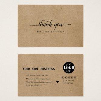 Simple Craft Thank You  | Custom Your Logo