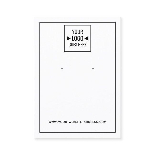 Simple Custom Store Logo Jewelry Display Card