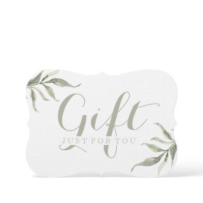 Simple Customizable Foliage Gift Certificates