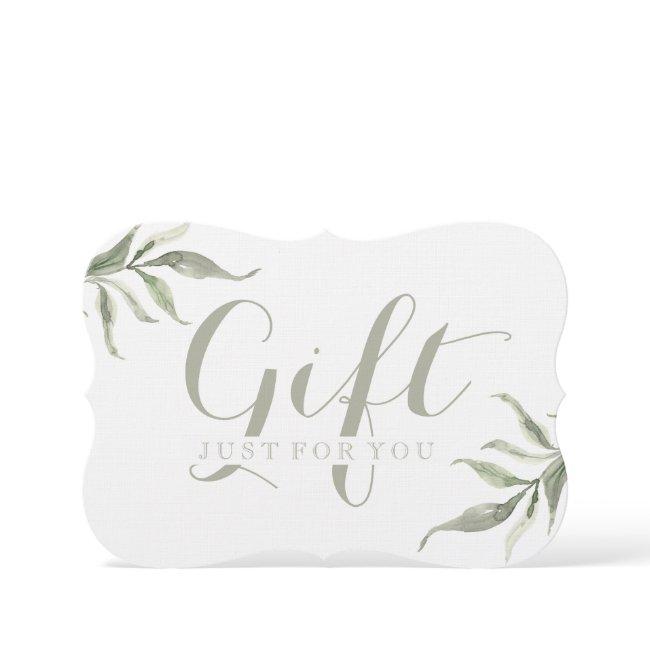 Simple Customizable Foliage Gift Certificates