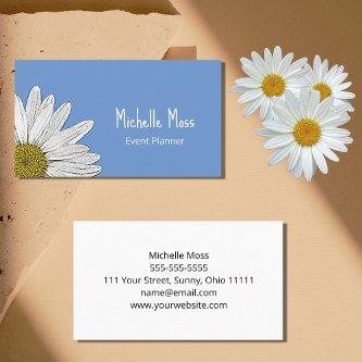 Simple Daisy Botanical Boho Blue