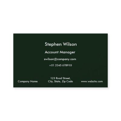 Simple Dark Green  Single Color