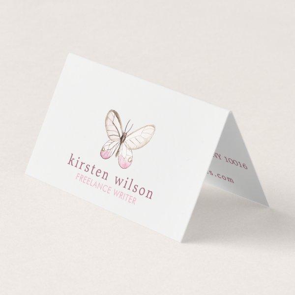 Simple Design Blush Butterfly Folded