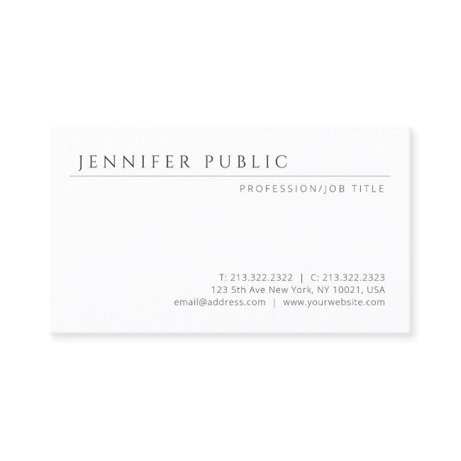 Simple Design Modern Elegant Minimalist Template