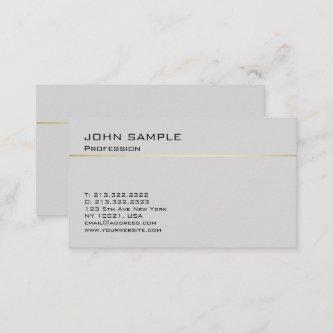 Simple Design Professional Elegant Grey Gold