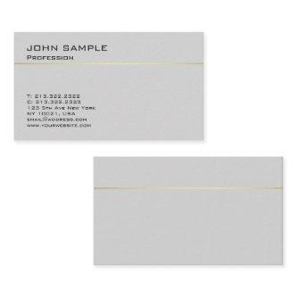 Simple Design Professional Elegant Grey Gold