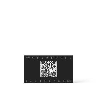 Simple Double Number Loyalty QR code