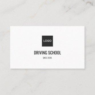 Simple Driving School w/ Logo & Social Media