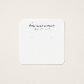 Simple Earring Jewelry Display Card
